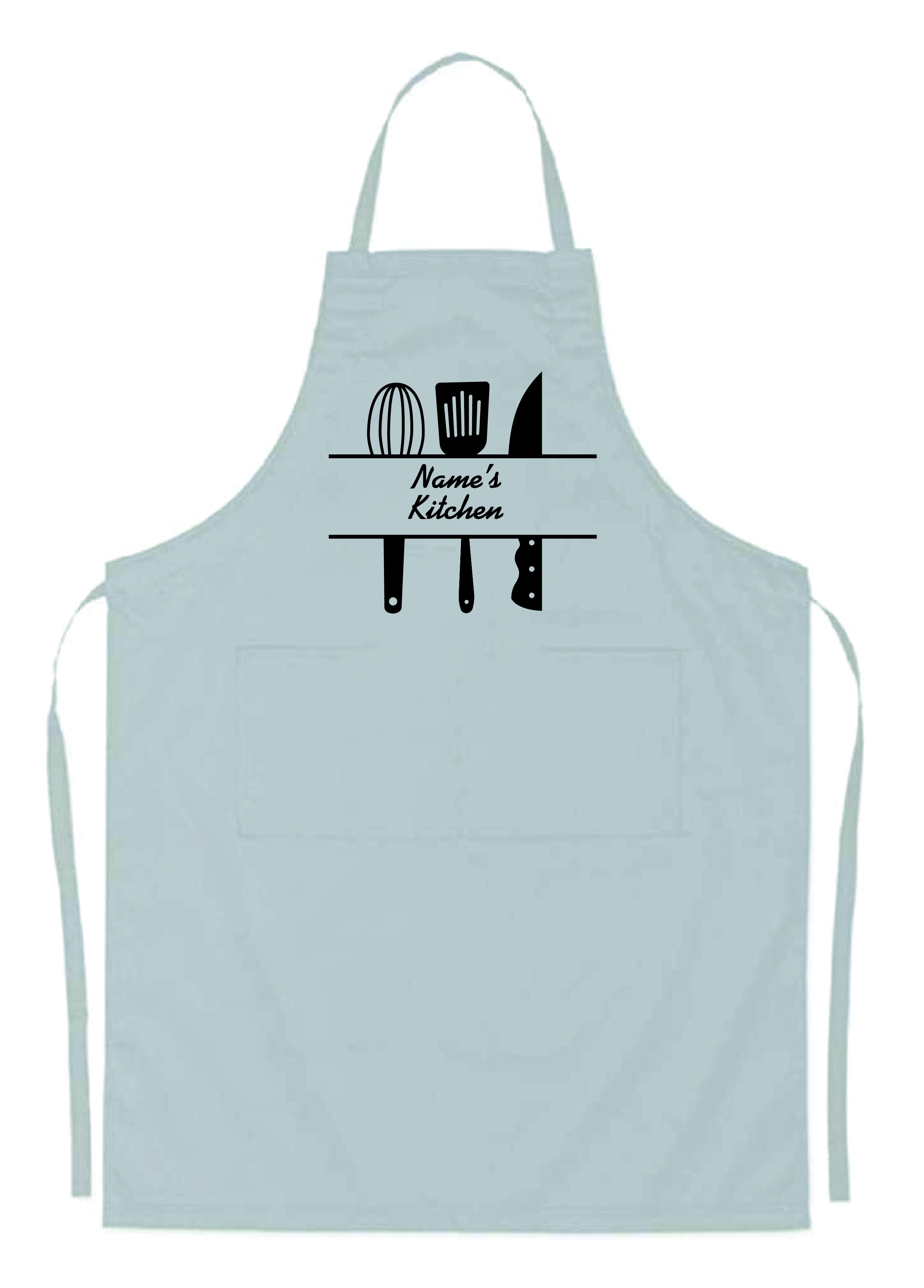 Personalised White Kitchen Weapon's Cooking Apron 